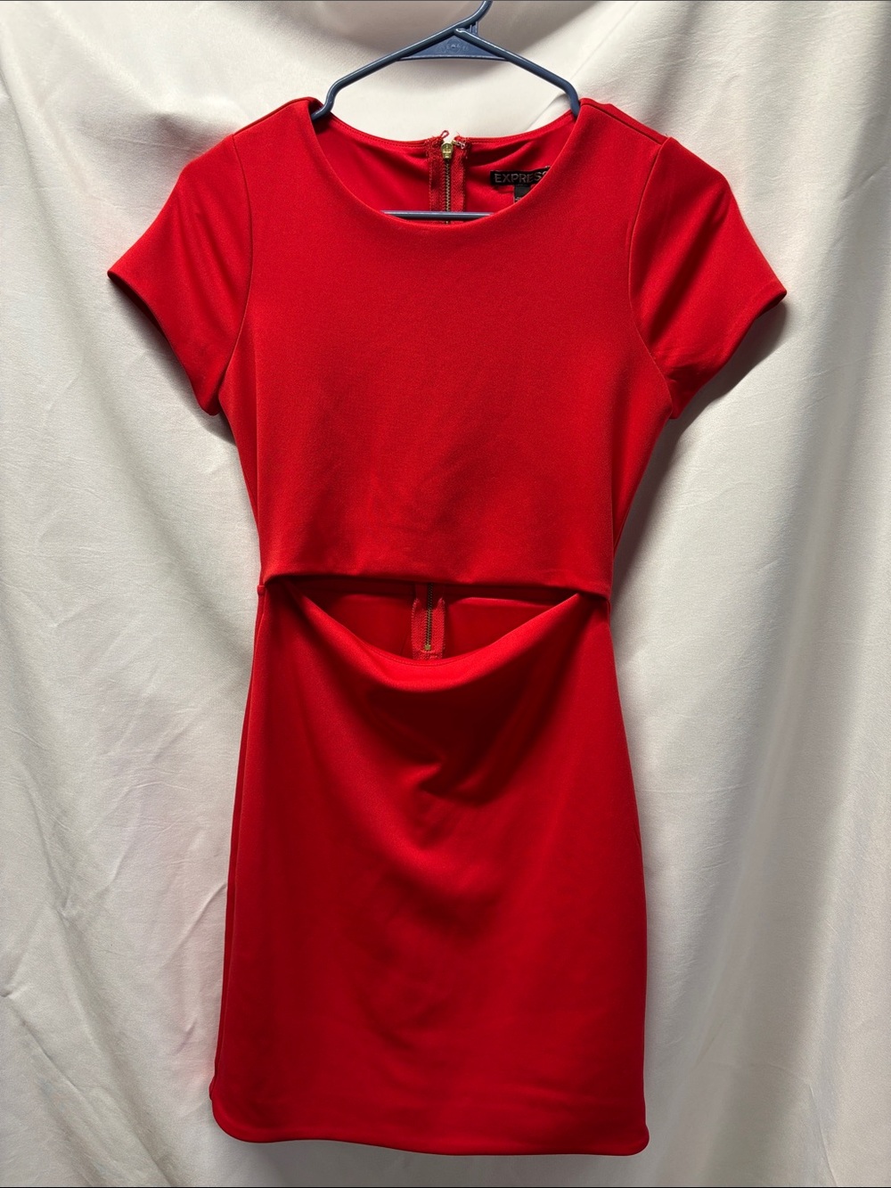 Express Red Cutout Mini Dress